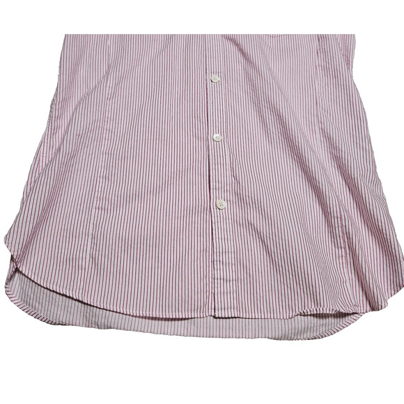 Ted Baker Womens Cotton Shirt XS Button Down Red Stripe Contrast Cuff Designer 2 - Picture 10 of 16